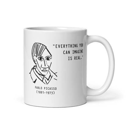 Picasso Self - Portrait Mug – 'Everything You Can Imagine Is Real' - UrbanNest Co