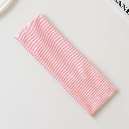 Cotton Elastic Headband Wide Sweat - Absorbent Band, Solid Color, Multi - Functional Headwear - UrbanNest Co