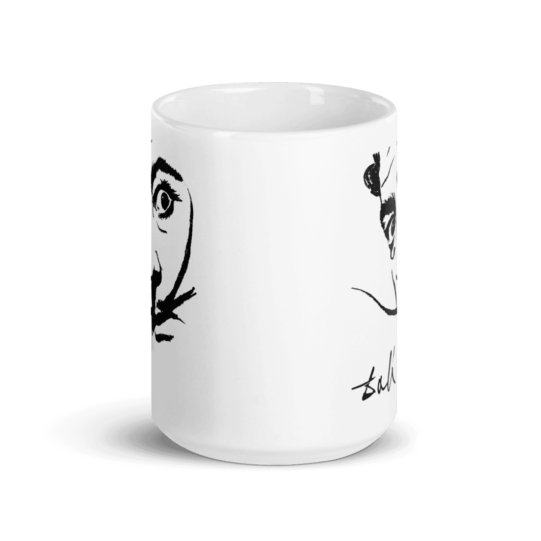 Salvador Dali Portrait Sketch Artwork Mug - UrbanNest Co