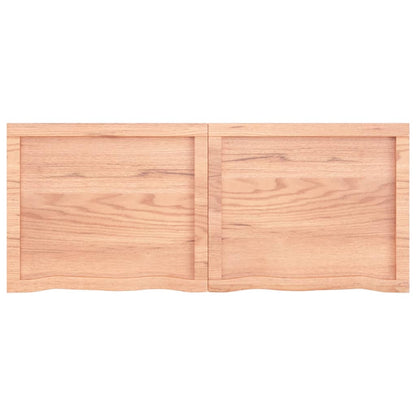NNEVL Table Top Light Brown 120x50x4 cm Treated Solid Wood Oak - UrbanNest Co
