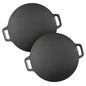 SOGA 2X Cast Iron Induction Crepes Pan Baking Cookie Pancake 40x33cm - UrbanNest Co