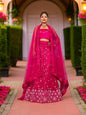 Semi - Stitched Lehenga with Sequin & Embroidery Work by Shreekama - UrbanNest Co