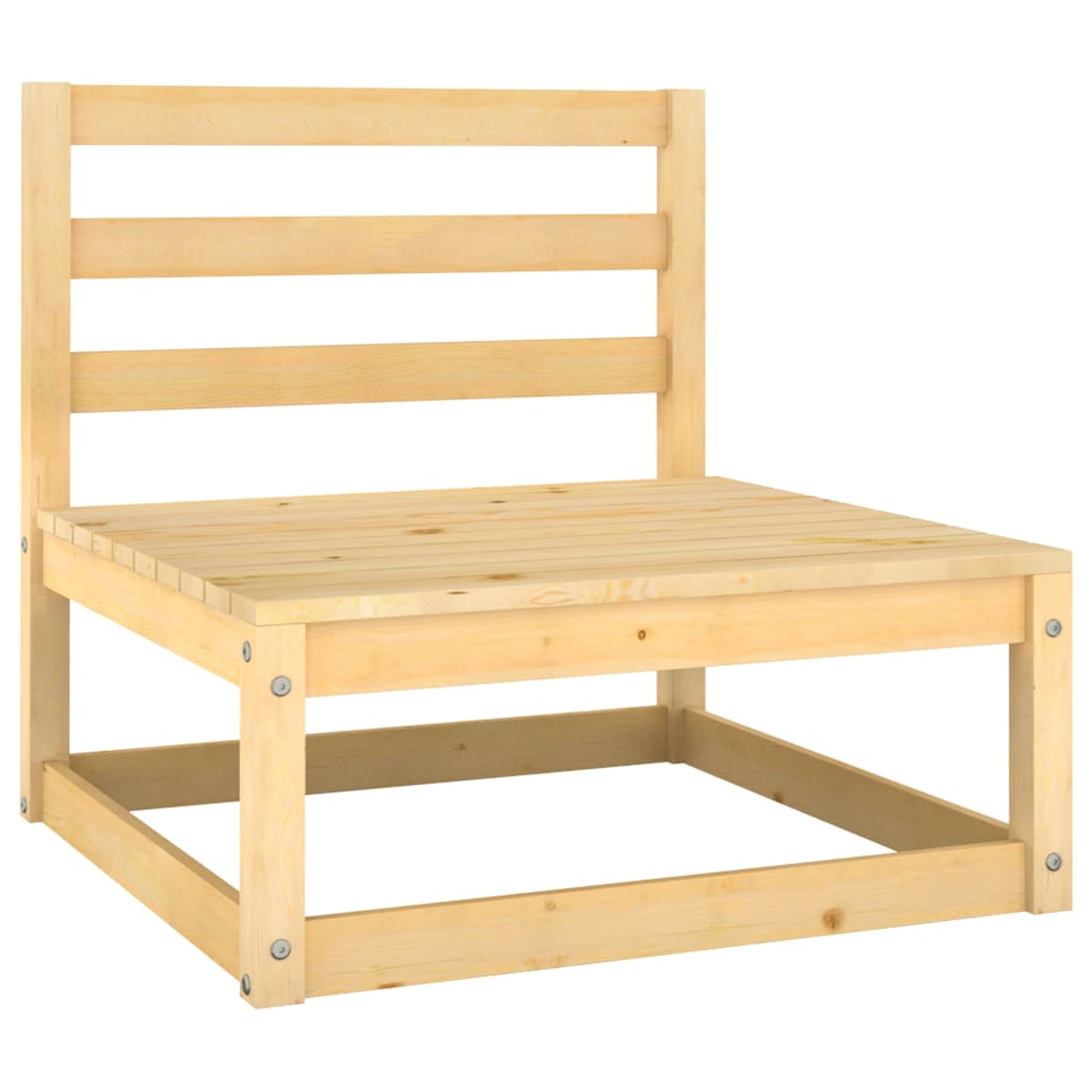 NNEVL 10 Piece Garden Lounge Set Solid Pinewood - UrbanNest Co