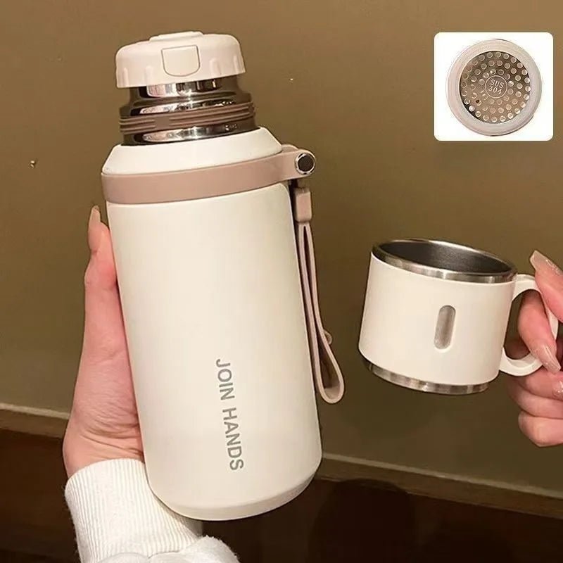 Thermos Cup with Tea Strainer - 600/800ML - UrbanNest Co