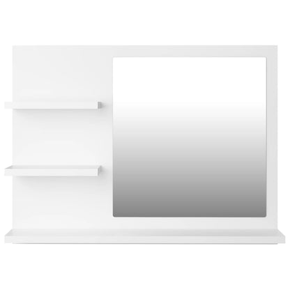 NNEVL Bathroom Mirror White 60x10.5x45 cm Chipboard - UrbanNest Co