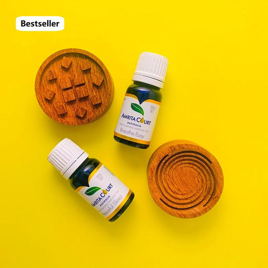 33% OFF | Best Seller 2 Wood Diffusers | Breathe Easy+Peaceful Sleep | Essential Oil Combo - UrbanNest Co
