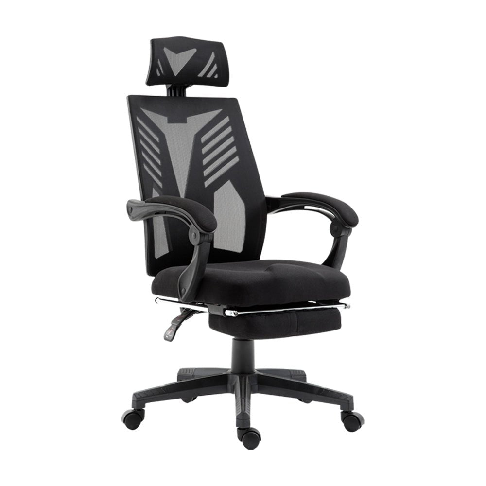 Artiss Mesh Office Chair Recliner Black - UrbanNest Co