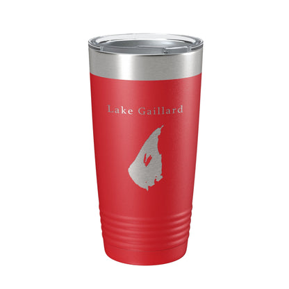 Lake Gaillard Map Tumbler Travel Mug Insulated Laser Engraved Coffee Cup Connecticut 20 oz - UrbanNest Co