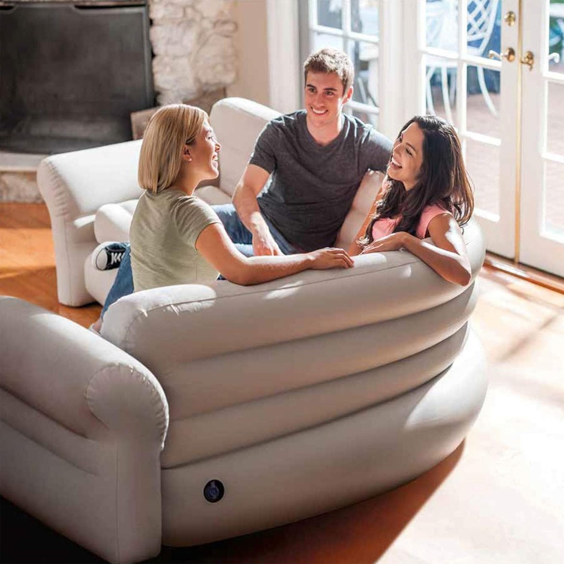 Intex Corner Sofa Inflatable Couch - L - shaped Corner Sofa - UrbanNest Co