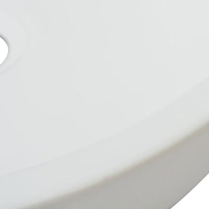 NNEVL Basin Round Ceramic White 42x12 cm - UrbanNest Co