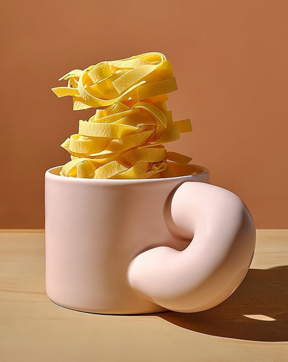 Handmade XXXL Ceramic Chubby Mug - Unique Cute Large Mug for Coffee & Tea - UrbanNest Co