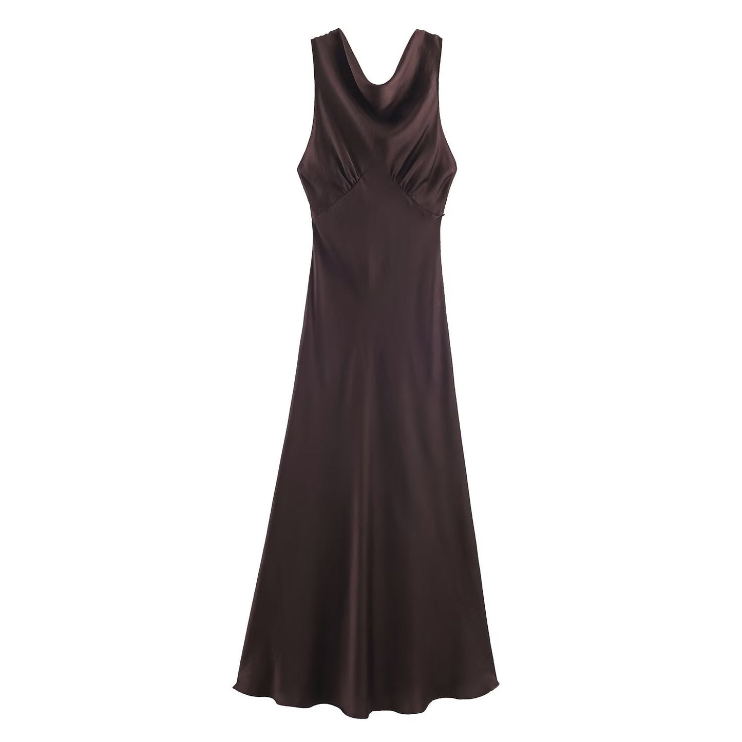 Silk texture Midi spring dress - UrbanNest Co