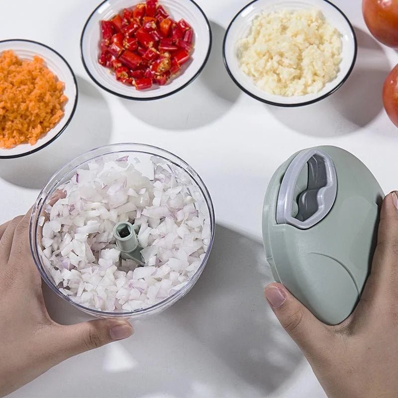 500/900ML Manual Meat Mincer Garlic Chopper Rotate Garlic Press Crusher Vegetable Onion Cutter Kitchen Cooking Accessories - UrbanNest Co