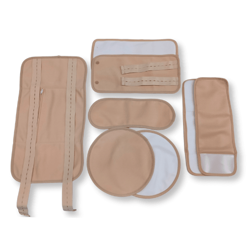 8 Piece Organic Cotton Castor Oil Wraps Pack - UrbanNest Co