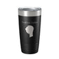 Indian Lake Map Tumbler Travel Mug Insulated Laser Engraved Coffee Cup Silver Creek Township Michigan 20 oz - UrbanNest Co