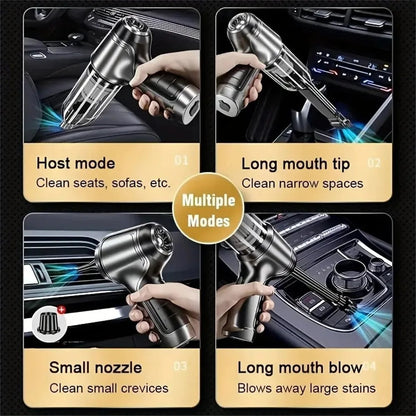 Car Vacuum Cleaner Strong Suction Cleaning Mini Machine Wireless Portable Handhled Blower Machine Air Duster for Home Appliances - UrbanNest Co