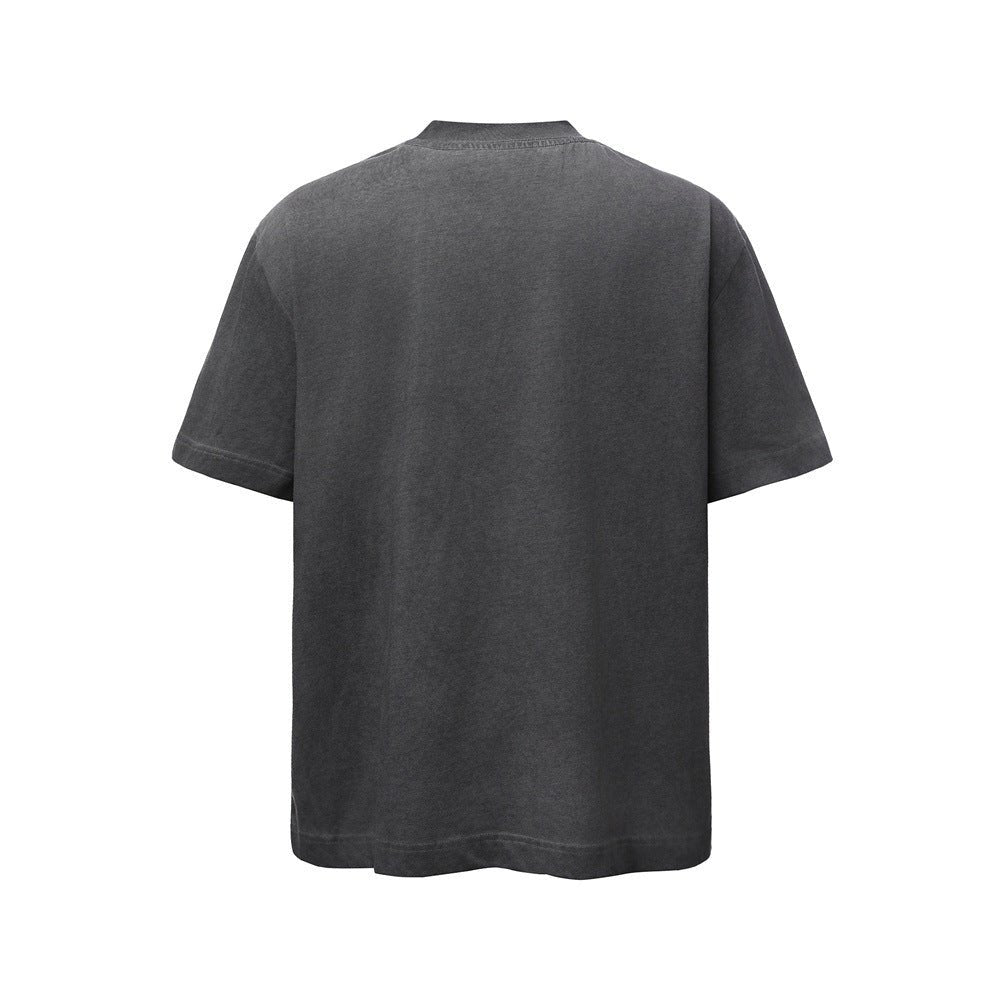 Rock and roll character print, worn and dirty short sleeves - UrbanNest Co