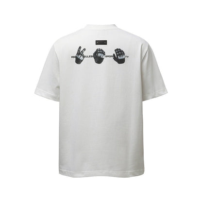 Gesture printed short sleeved t-shirt - UrbanNest Co