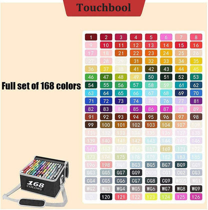 NNEDSZ 168 Colours Graffiti Pen Permanent Marker Pens Set for Adults and Children - UrbanNest Co