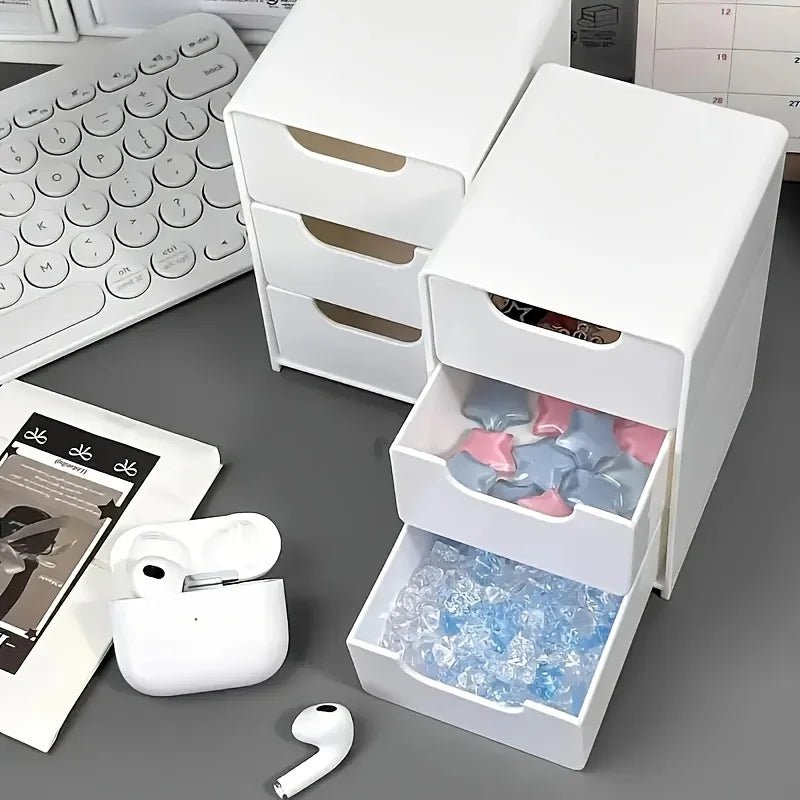 Chic 3 - Tier Desk Organizer with Drawers - Ideal for Office Supplies, Jewelry & Cosmetics Storage - Portable Divider Box - UrbanNest Co