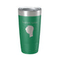 Indian Lake Map Tumbler Travel Mug Insulated Laser Engraved Coffee Cup Silver Creek Township Michigan 20 oz - UrbanNest Co