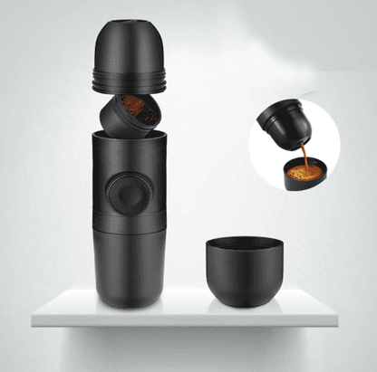 Condensed Portable Mini Coffee Machine – Capsule Black, Compact & Travel - Friendly - UrbanNest Co