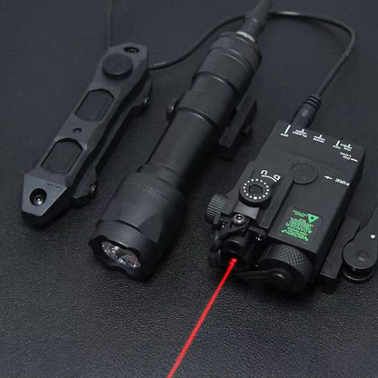 MINI - A2 PEQ15 Laser & IR Tactical Light - 20MM Picatinny Rail Mount, Red/Green Sight for M300/M600 - UrbanNest Co