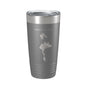 Sparks Lake Map Tumbler Travel Mug Insulated Laser Engraved Coffee Cup Oregon 20 oz - UrbanNest Co