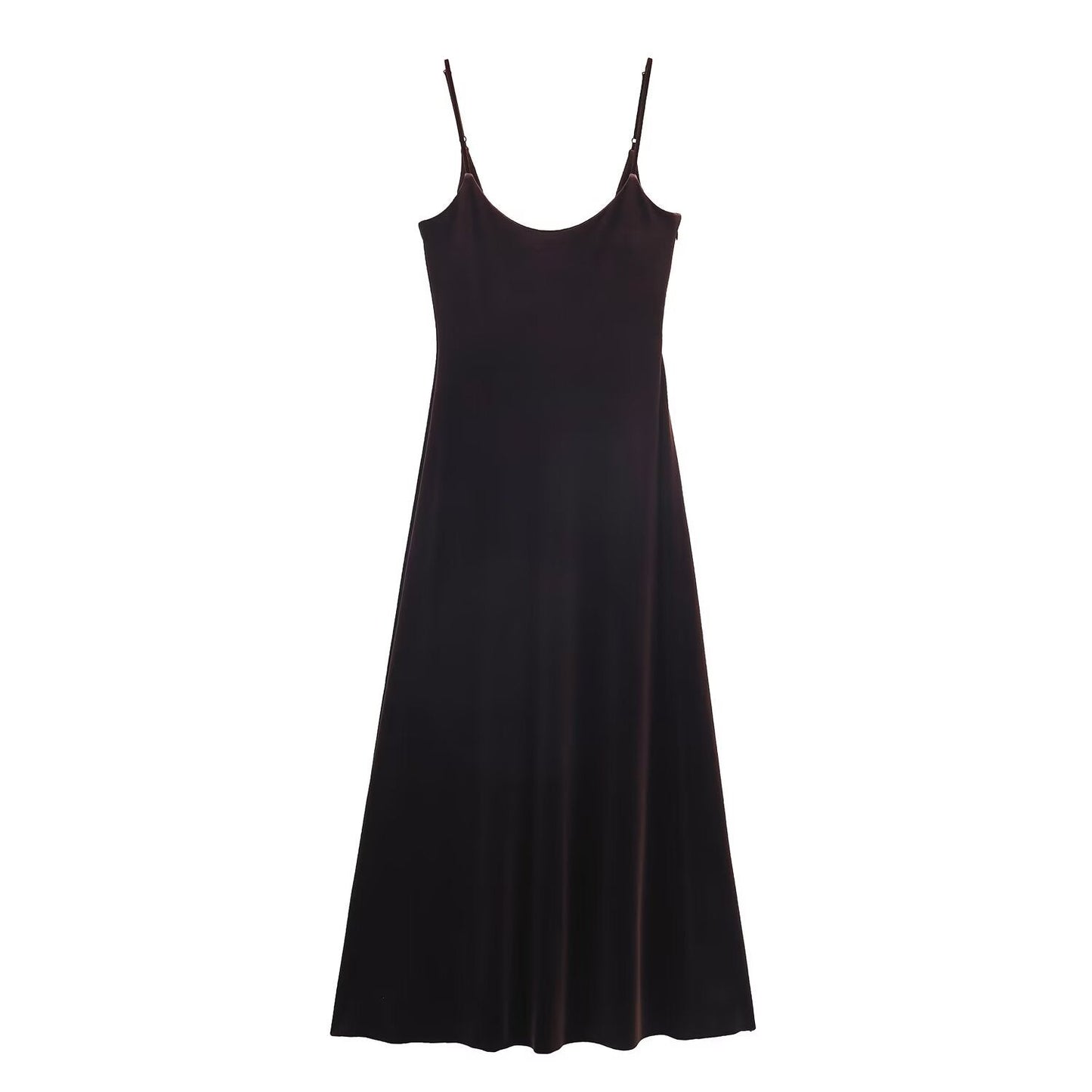 V - neck velvet long dress for women's wear - UrbanNest Co