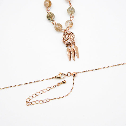 Rose Aroma Necklace | Energy & Healing | Diffusing on the go - UrbanNest Co