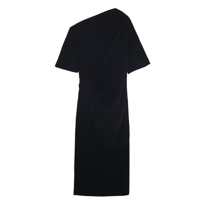 Solid color series velvet dress for women's wear - UrbanNest Co