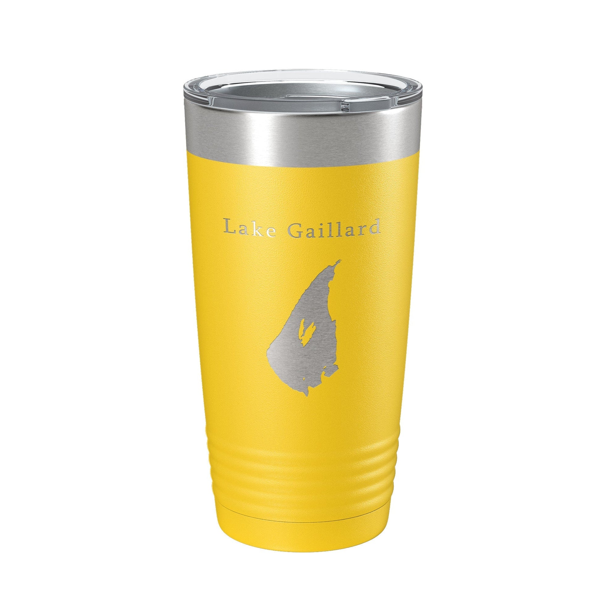 Lake Gaillard Map Tumbler Travel Mug Insulated Laser Engraved Coffee Cup Connecticut 20 oz - UrbanNest Co