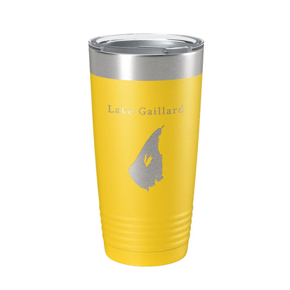 Lake Gaillard Map Tumbler Travel Mug Insulated Laser Engraved Coffee Cup Connecticut 20 oz - UrbanNest Co