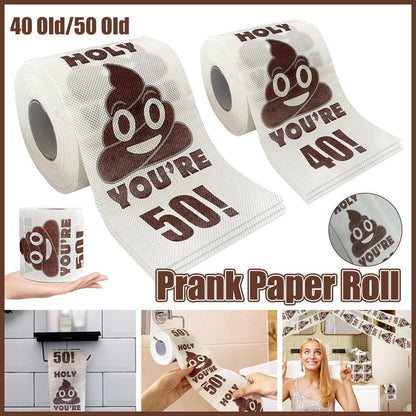 Prank Gag Printed Poop Funny Toilet Paper Roll Novelty Gag Gift for Pranks - UrbanNest Co