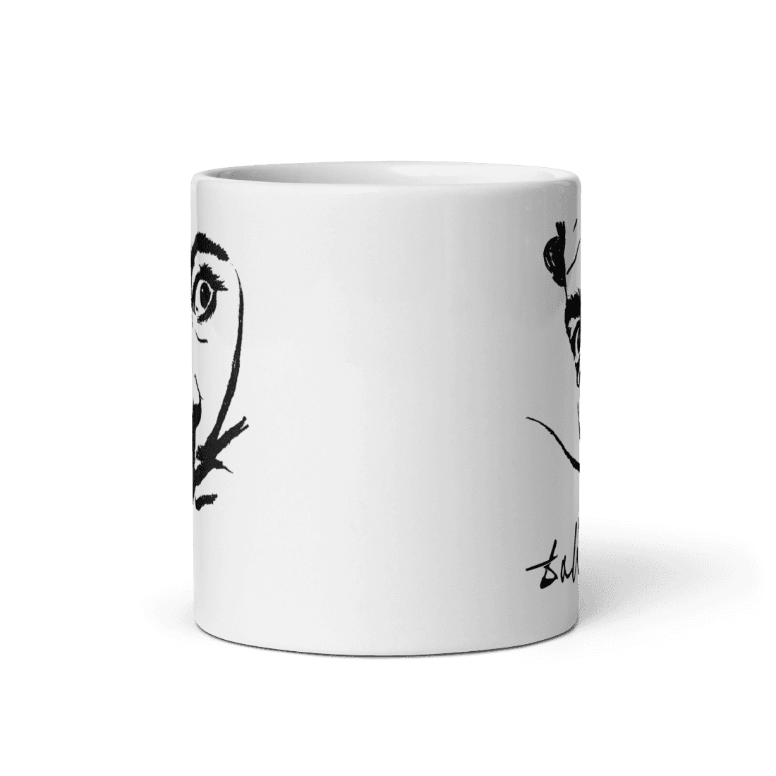 Salvador Dali Portrait Sketch Artwork Mug - UrbanNest Co