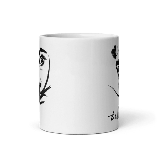 Salvador Dali Portrait Sketch Artwork Mug - UrbanNest Co