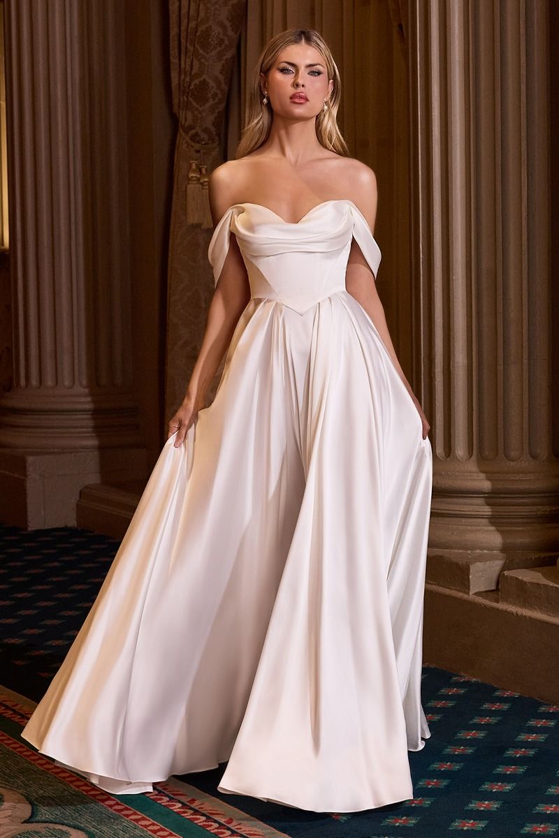Strapless A - Line Wedding Dress With Sweetheart Neckline - UrbanNest Co
