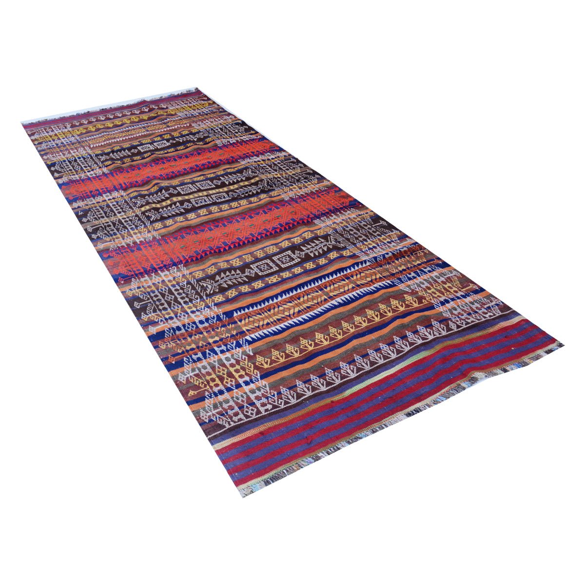 Baluch Soumak Stiletto Vintage Rug - UrbanNest Co