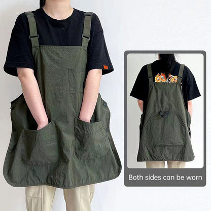 Double - Sided Waterproof Kitchen Apron – Adjustable Unisex Chef Apron, Pure Color Household Cooking Workwear - UrbanNest Co