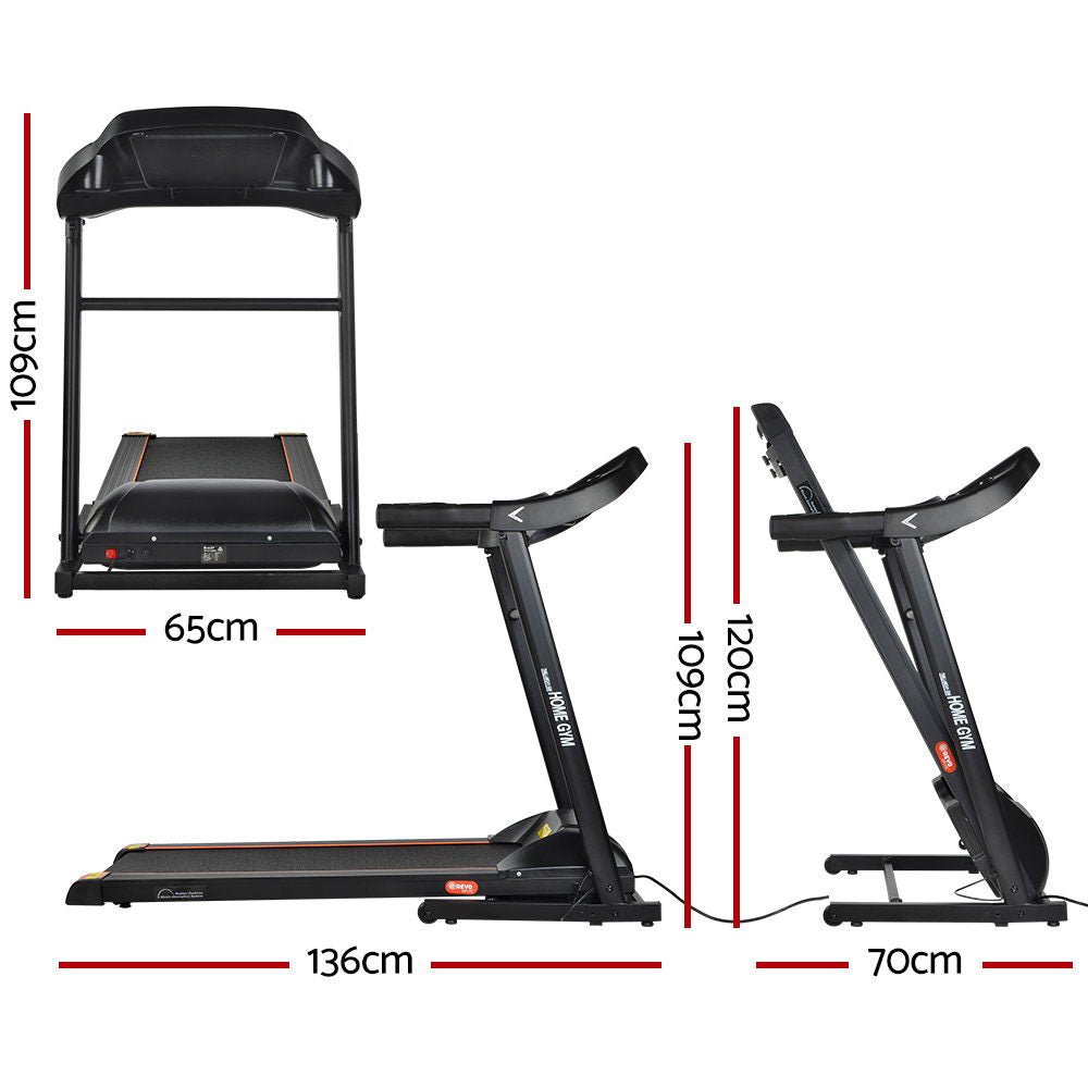 Everfit Treadmill Electric Home Gym Fitness Exercise Machine Foldable 400mm - UrbanNest Co