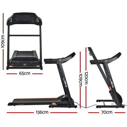 Everfit Treadmill Electric Home Gym Fitness Exercise Machine Foldable 400mm - UrbanNest Co