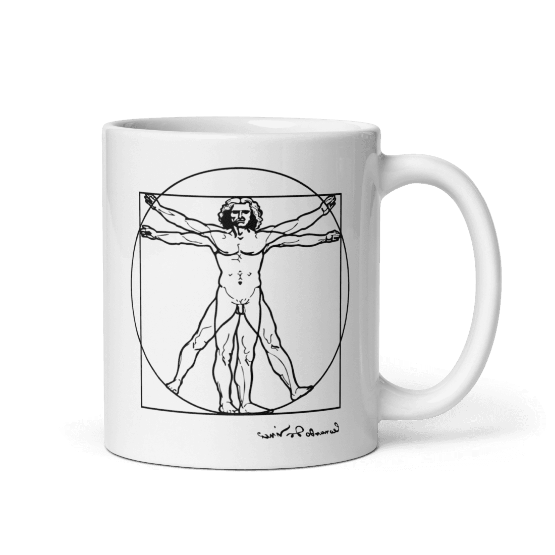 Leonardo Da Vinci, Vitruvian Man Sketch Mug - UrbanNest Co