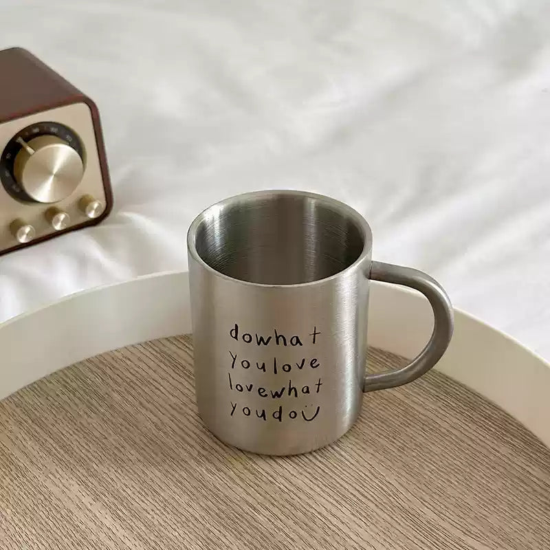Stainless Steel Letters Mug - UrbanNest Co