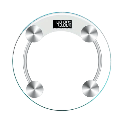 1pc Smart Digital Bathroom Scale with LCD Display, 180kg Capacity - White - UrbanNest Co