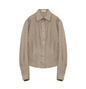"Berlin Afternoon Tea" Refreshing breathable twill linen deconstructed silhouette old money style waist shirt top - UrbanNest Co