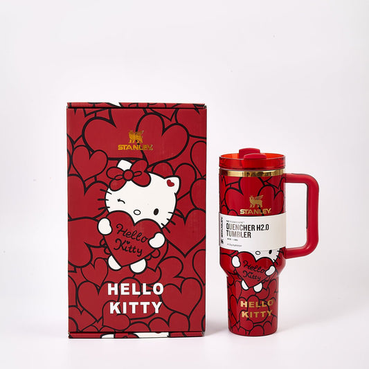 Stanley x Hello Kitty Sweet Hearts Glitter Tumbler [Limited Edition] - UrbanNest Co