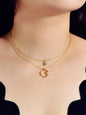Awesome Jewelry Double layer Chain Star Circle Pendant Necklace Engagement Gift - UrbanNest Co
