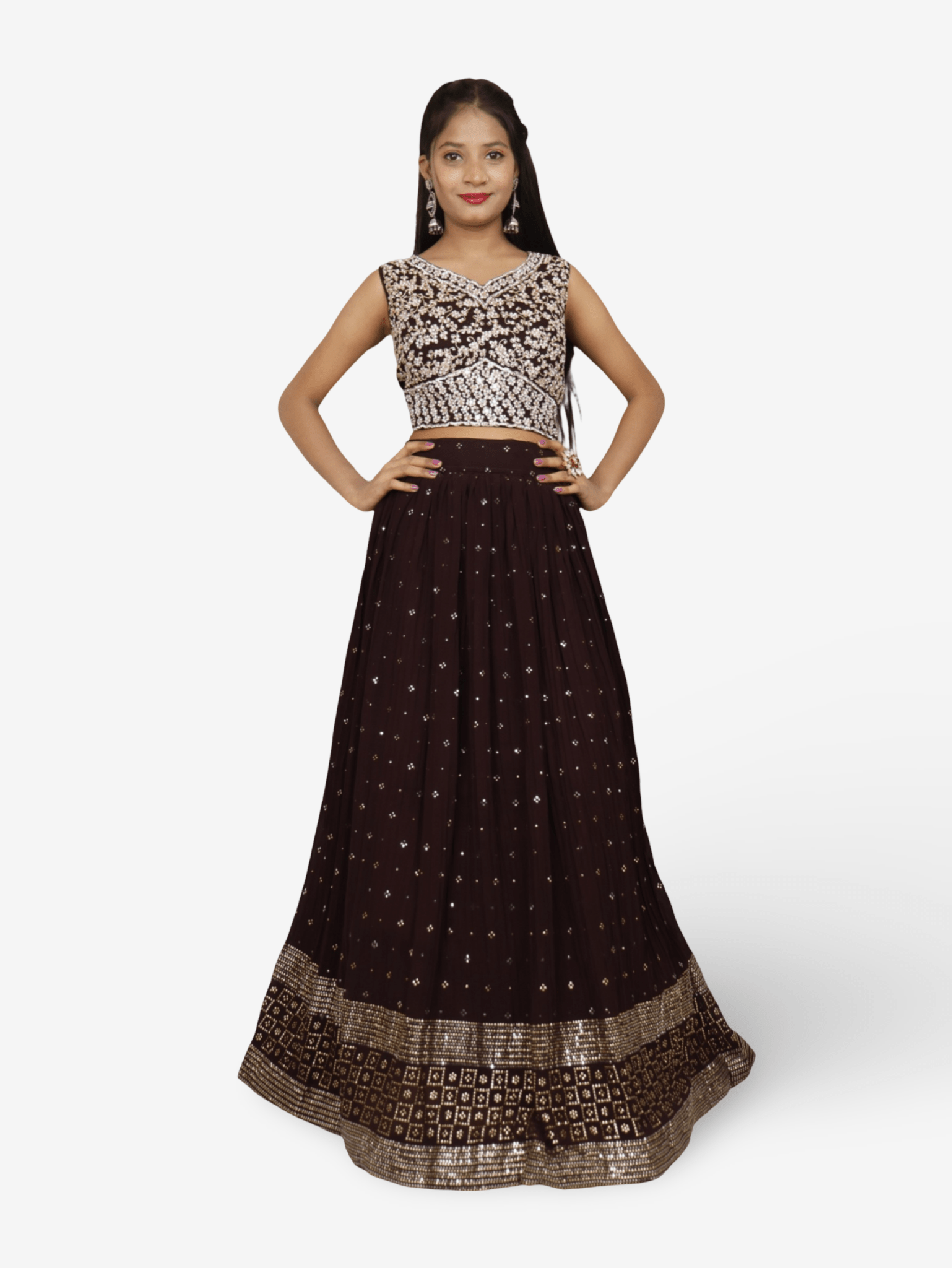 Designer Lehenga & choli with dupatta for Women by Shreekama - UrbanNest Co