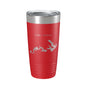 Lake James Map Tumbler Travel Mug Insulated Laser Engraved Coffee Cup North Carolina 20 oz - UrbanNest Co