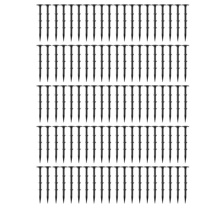 200x Grass Pegs Lawn Turf Weed Mat Plastic Pins Stakes Anchor Lawn Sod Fasten - UrbanNest Co